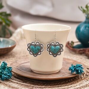 Heart of the American West Howlite Earrings